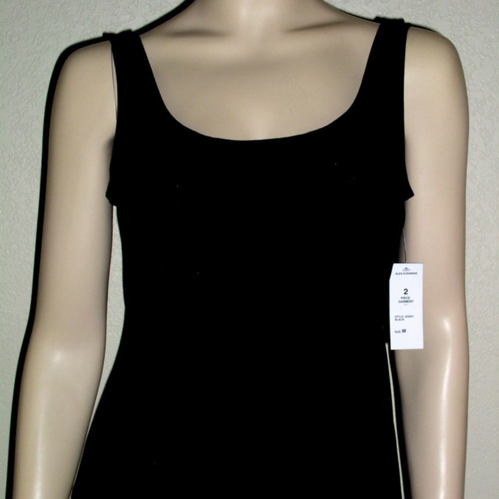 NWT Alex Evenings Black Size M Jacket & Shell - Picture 4 of 6